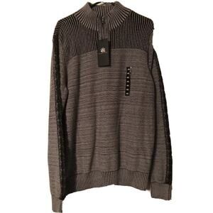 NEW Rock and Republic 100% cotton Sweater Gray and Black RN 73277 Size XXL $72